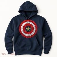 Autism Awareness Star Hero Shield Hoodie thumb 0