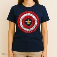 Autism Awareness Star Hero Shield T-Shirt thumb 4