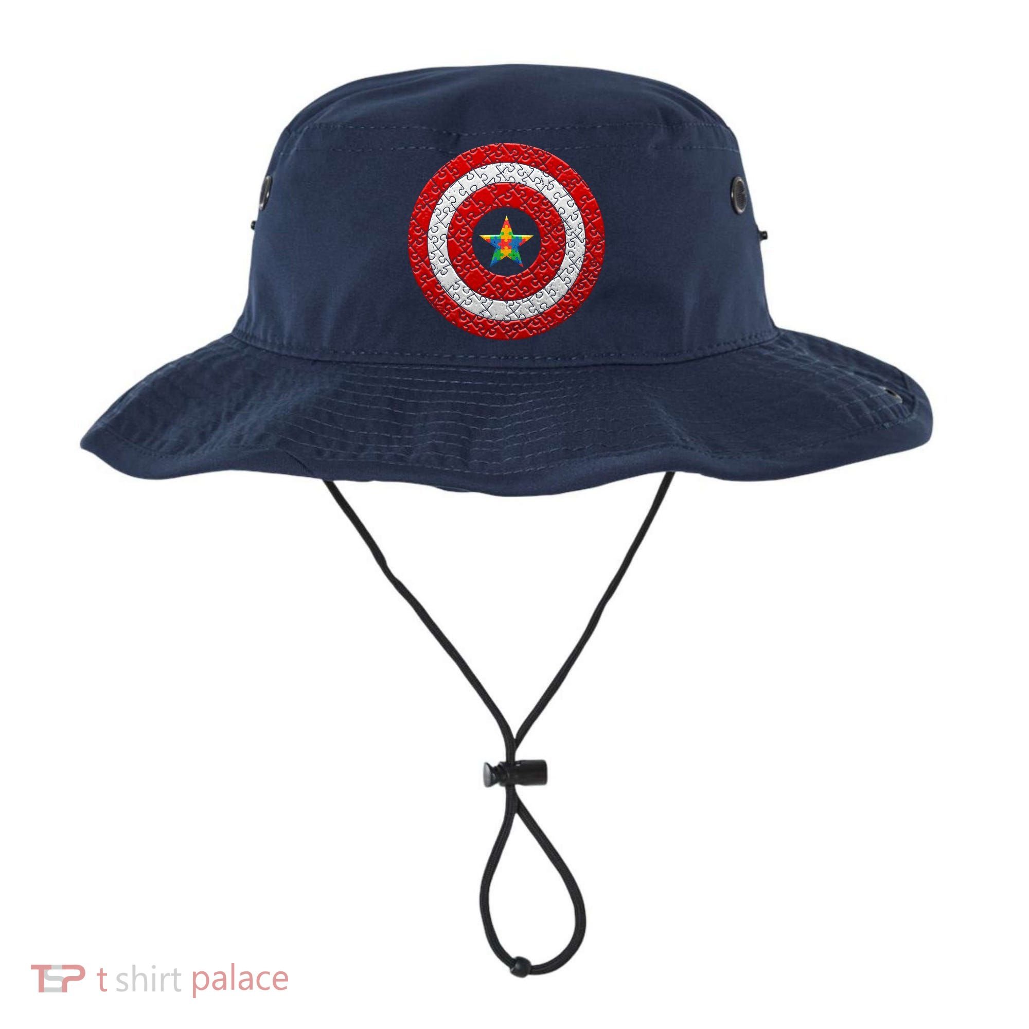 Autism Awareness Star Hero Shield Bucket Hat