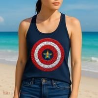 Autism Awareness Star Hero Shield Women's Tank Top thumb 2