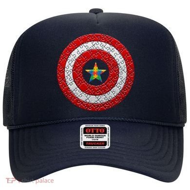 Autism Awareness Star Hero Shield Hat