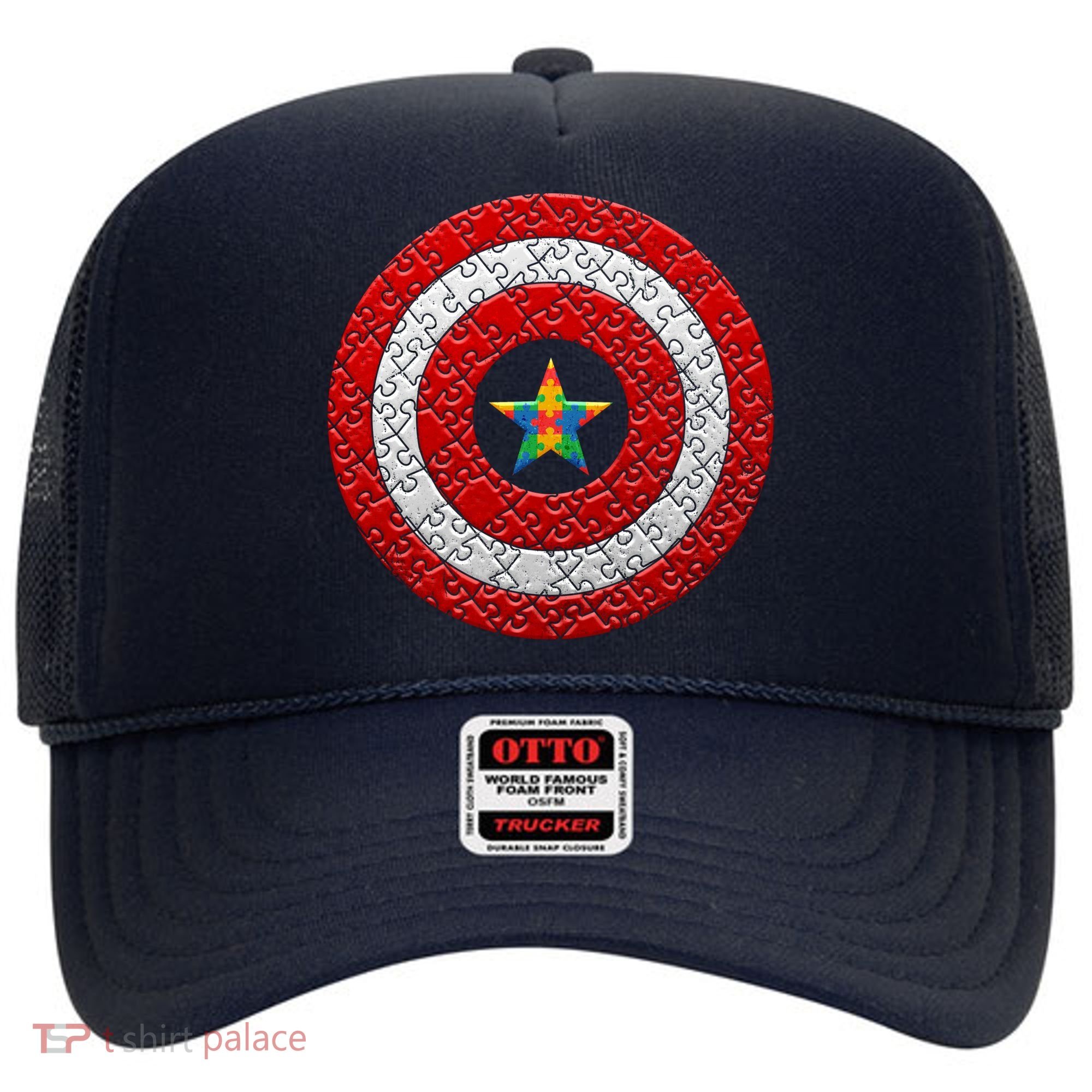 Autism Awareness Star Hero Shield Hat