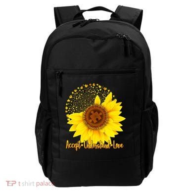Autism Awareness Sunflower Puzzle Backpack