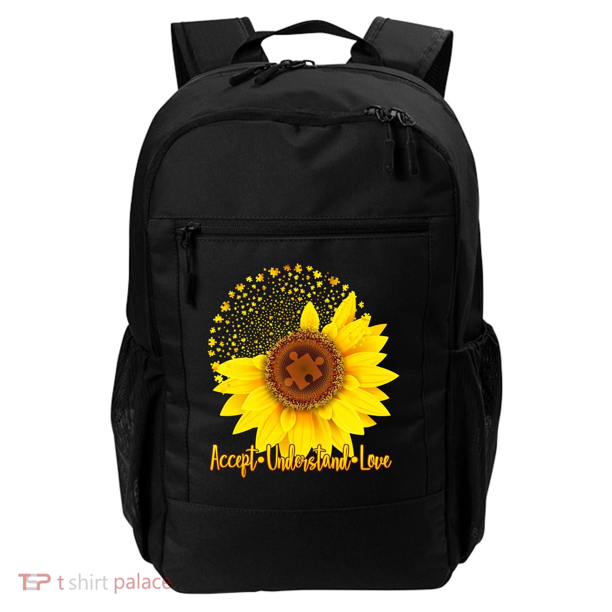 Autism Awareness Sunflower Puzzle Backpack