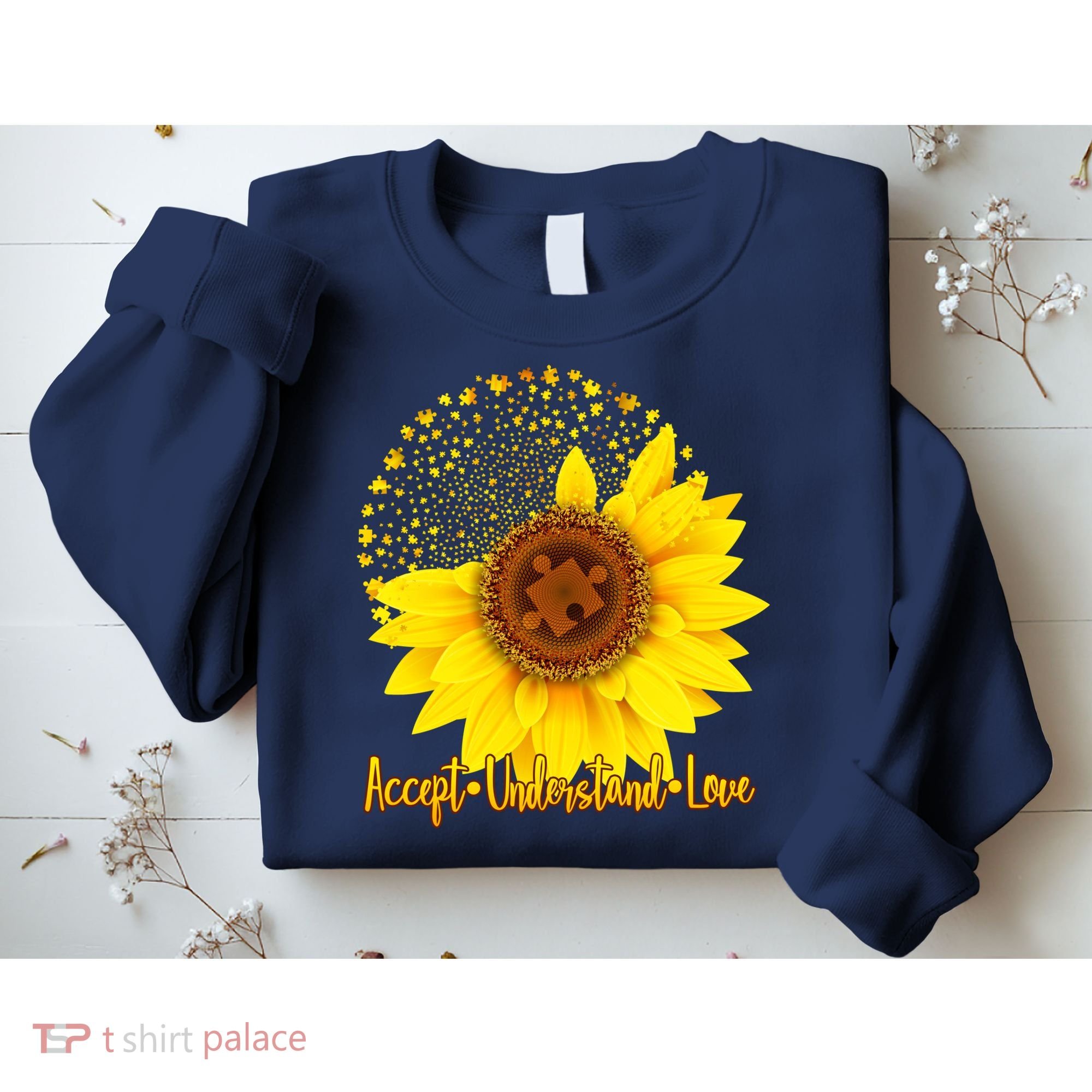 Autism Awareness Sunflower Puzzle Sweatshirt