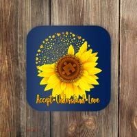 Autism Awareness Sunflower Puzzle Coaster thumb 0