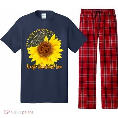 Autism Awareness Sunflower Puzzle Pajama Set