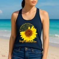 Autism Awareness Sunflower Puzzle Women's Tank Top thumb 2
