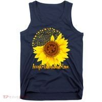 Autism Awareness Sunflower Puzzle Tank Top thumb 0