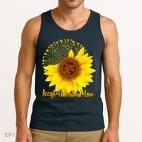 Autism Awareness Sunflower Puzzle Tank Top thumb 3