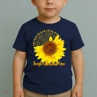 Autism Awareness Sunflower Puzzle Toddler T-Shirt thumb 2