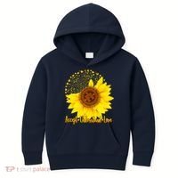 Autism Awareness Sunflower Puzzle Kids Hoodie thumb 0