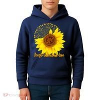 Autism Awareness Sunflower Puzzle Kids Hoodie thumb 4