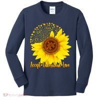 Autism Awareness Sunflower Puzzle Kids Long Sleeve Shirt thumb 0