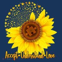 Autism Awareness Sunflower Puzzle Kids Long Sleeve Shirt thumb 2