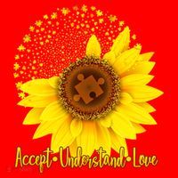 Autism Awareness Sunflower Puzzle Santa Hat thumb 1