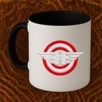 Autism Awareness Superhero Shield Crest Coffee Mug thumb 2