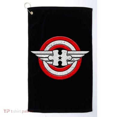 Autism Awareness Superhero Shield Crest Golf Towel