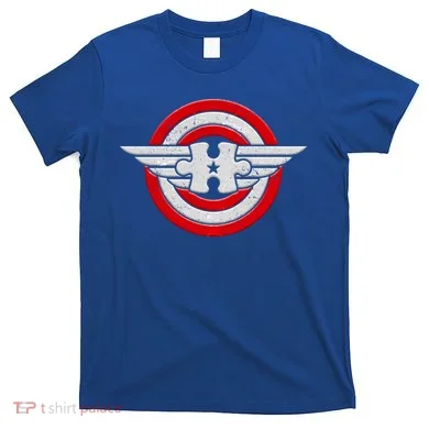 Autism Awareness Superhero Shield Crest T-Shirt