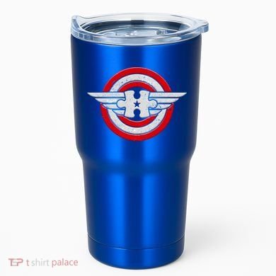 Autism Awareness Superhero Shield Crest Tumbler