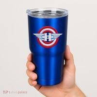 Autism Awareness Superhero Shield Crest Tumbler thumb 2