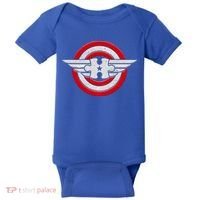 Autism Awareness Superhero Shield Crest Baby Bodysuit thumb 0