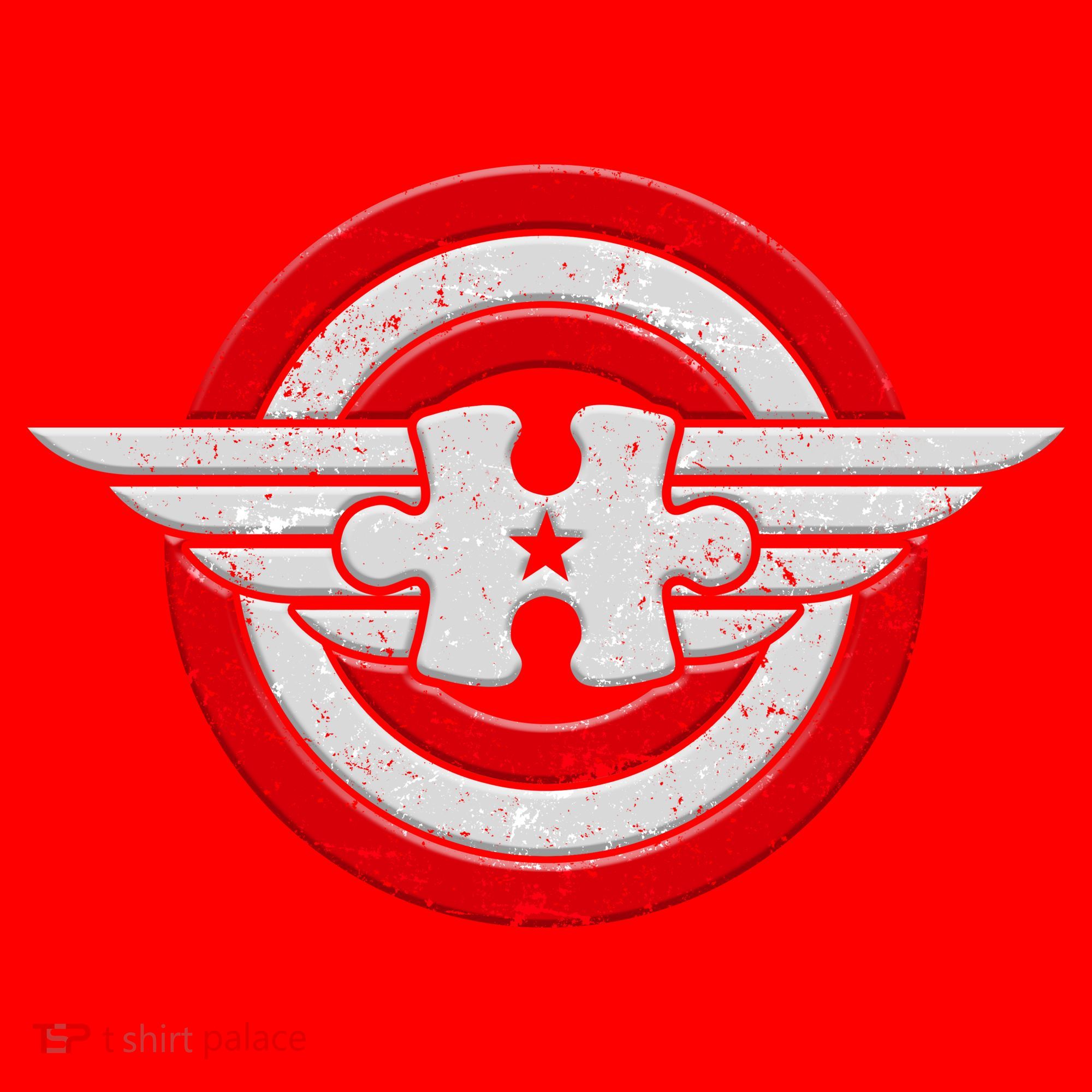 Autism Awareness Superhero Shield Crest Santa Hat