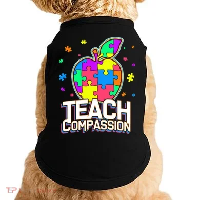 Autism Awareness Teach Compassion Doggie Tank