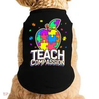 Autism Awareness Teach Compassion Doggie Tank thumb 0