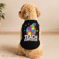 Autism Awareness Teach Compassion Doggie Tank thumb 2