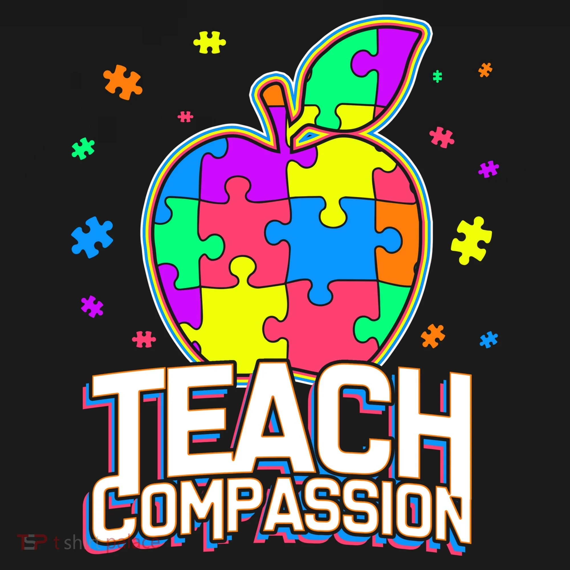 Autism Awareness Teach Compassion Doggie Tank