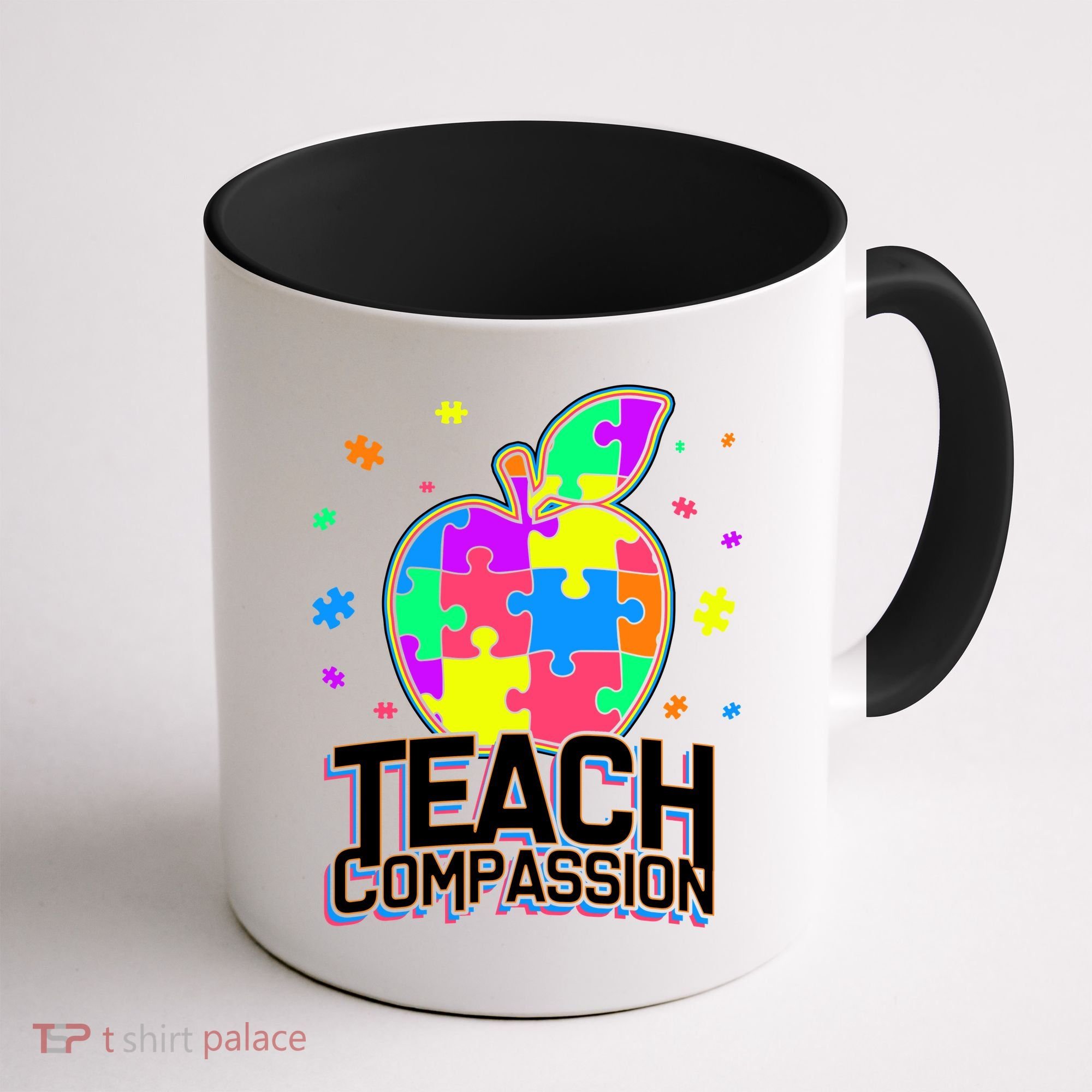 Autism Awareness Teach Compassion Coffee Mug
