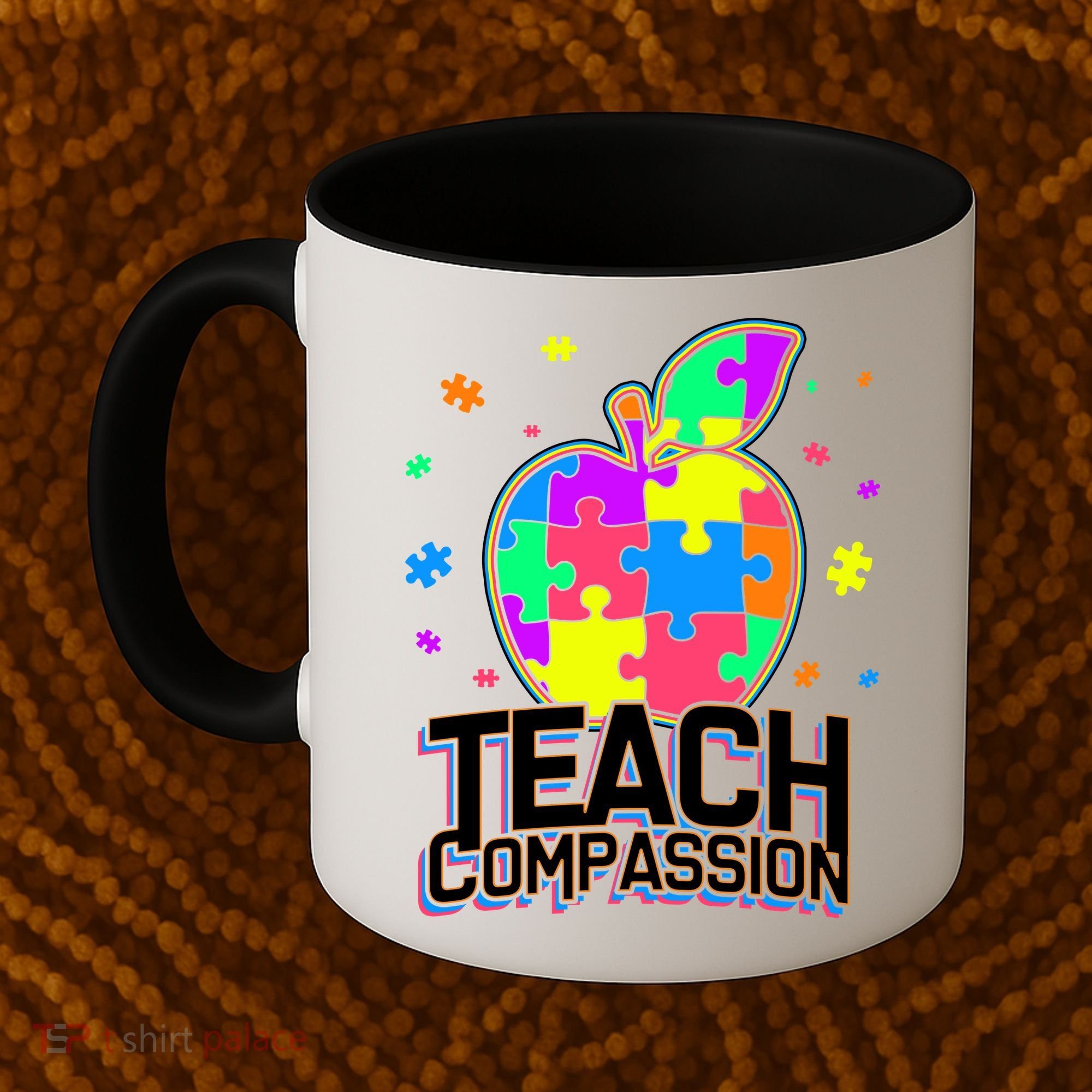 Autism Awareness Teach Compassion Coffee Mug