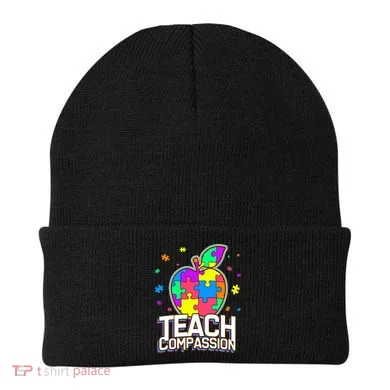 Autism Awareness Teach Compassion Beanie