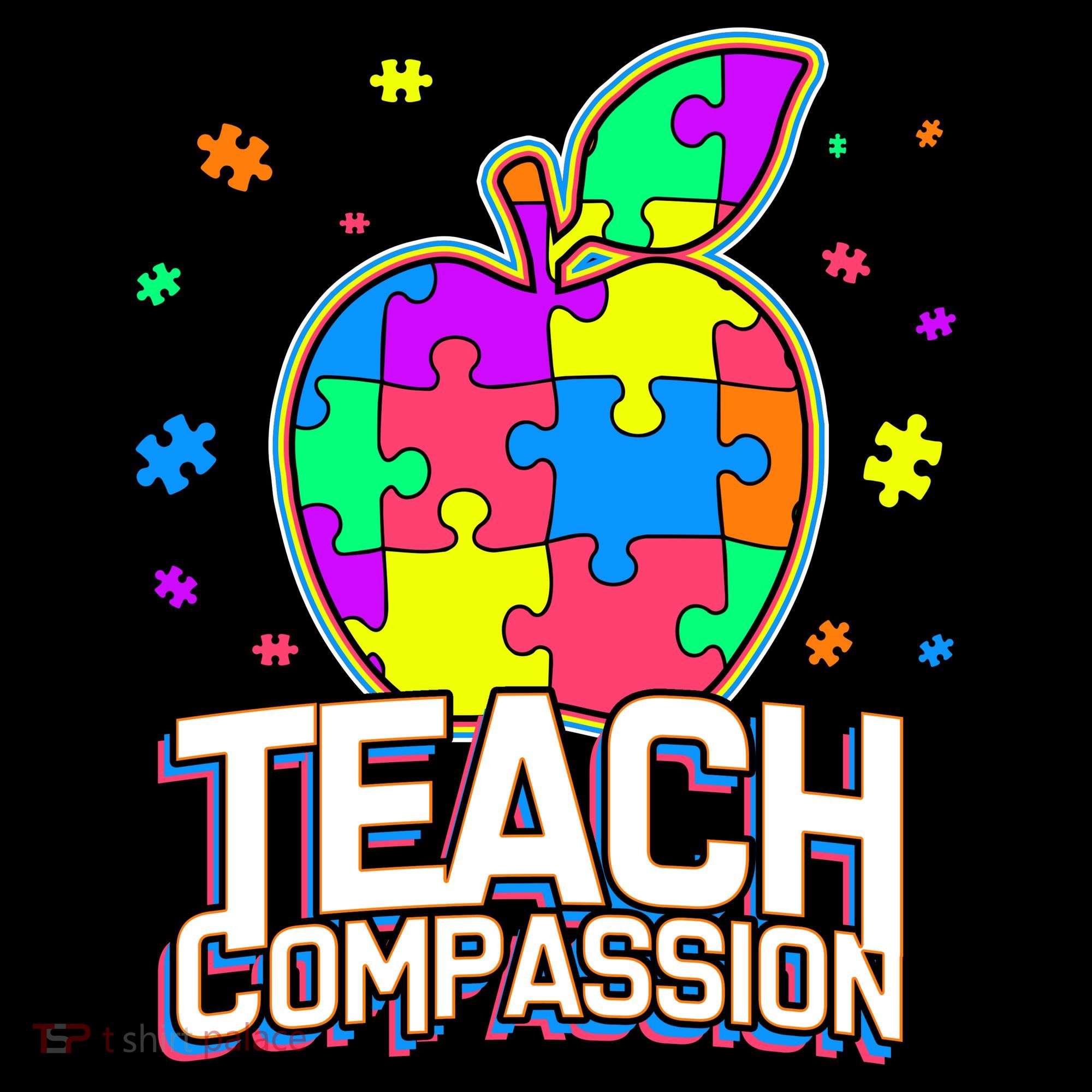 Autism Awareness Teach Compassion Ornament