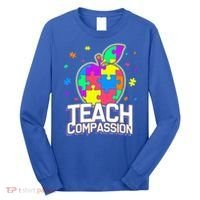 Autism Awareness Teach Compassion Long Sleeve Shirt thumb 0