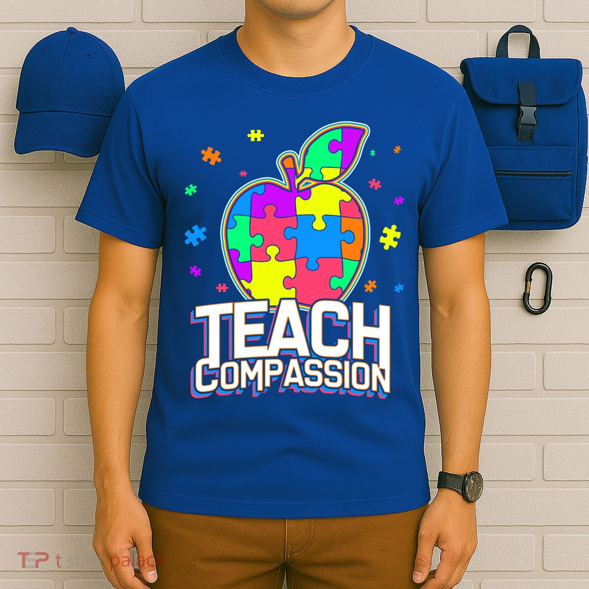 Autism Awareness Teach Compassion T-Shirt