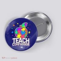 Autism Awareness Teach Compassion Button thumb 0