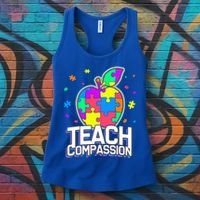 Autism Awareness Teach Compassion Women's Tank Top thumb 3