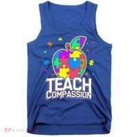 Autism Awareness Teach Compassion Tank Top thumb 0