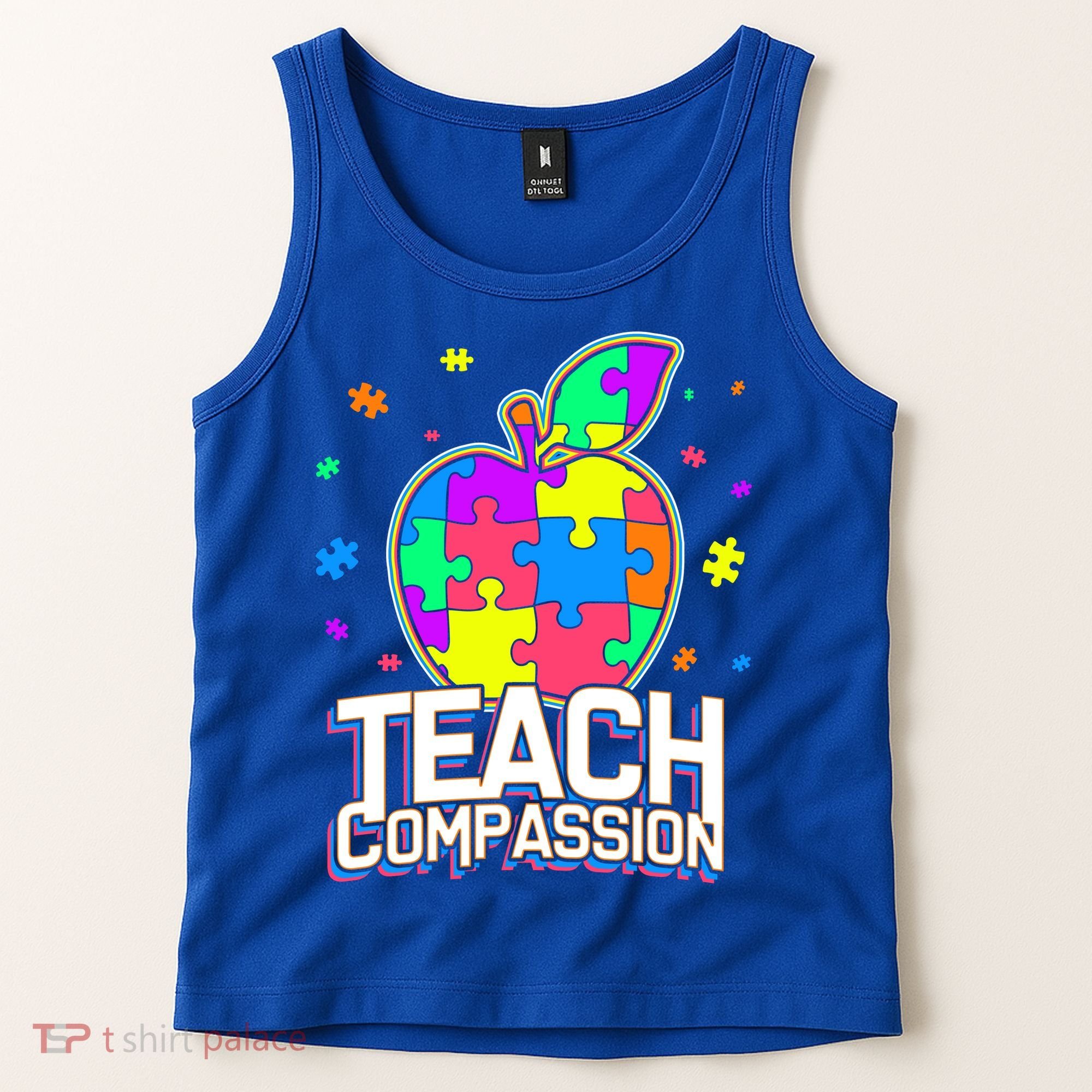 Autism Awareness Teach Compassion Tank Top