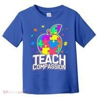 Autism Awareness Teach Compassion Toddler T-Shirt thumb 0