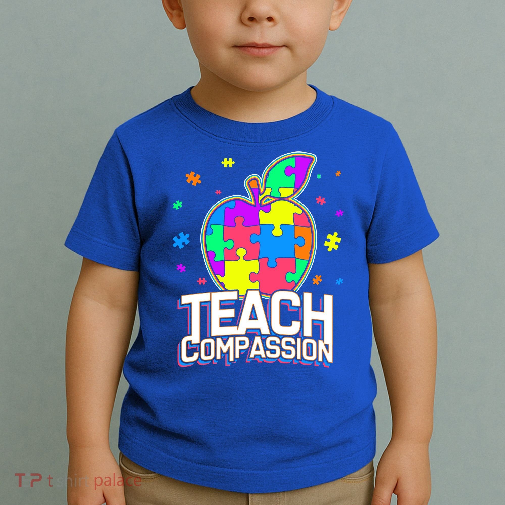 Autism Awareness Teach Compassion Toddler T-Shirt
