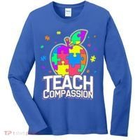 Autism Awareness Teach Compassion Women's Long Sleeve Shirt thumb 0