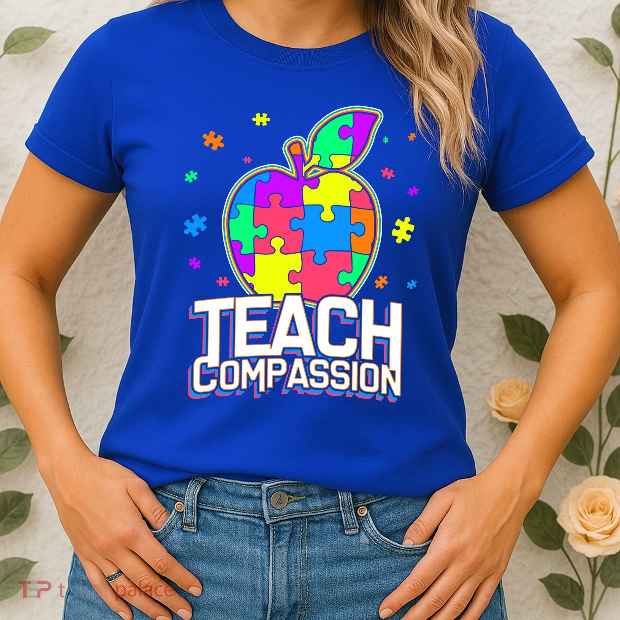Autism Awareness Teach Compassion Women's T-Shirt