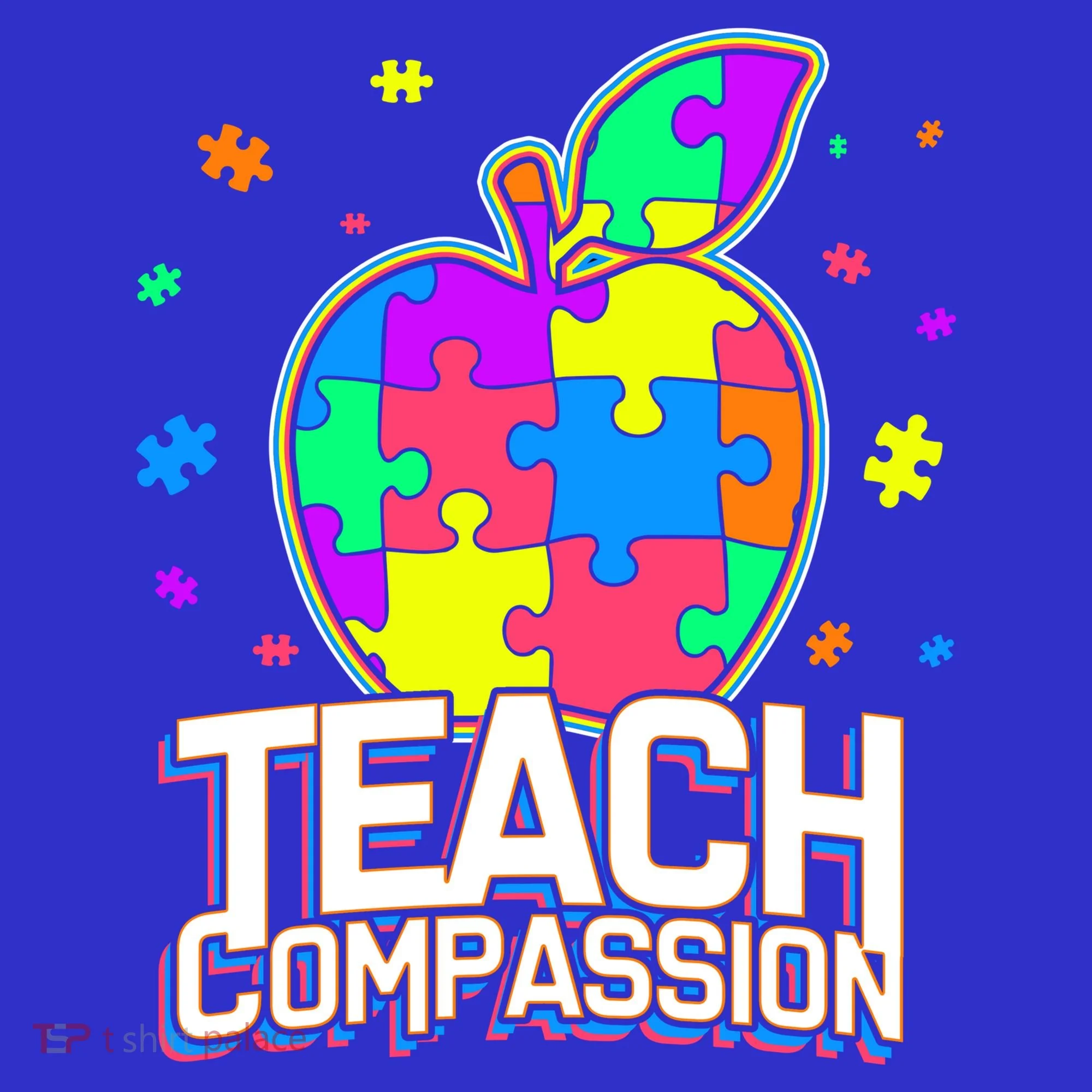 Autism Awareness Teach Compassion Kids Long Sleeve Shirt