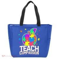 Autism Awareness Teach Compassion Tote Bag thumb 0