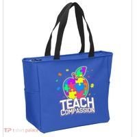 Autism Awareness Teach Compassion Tote Bag thumb 2