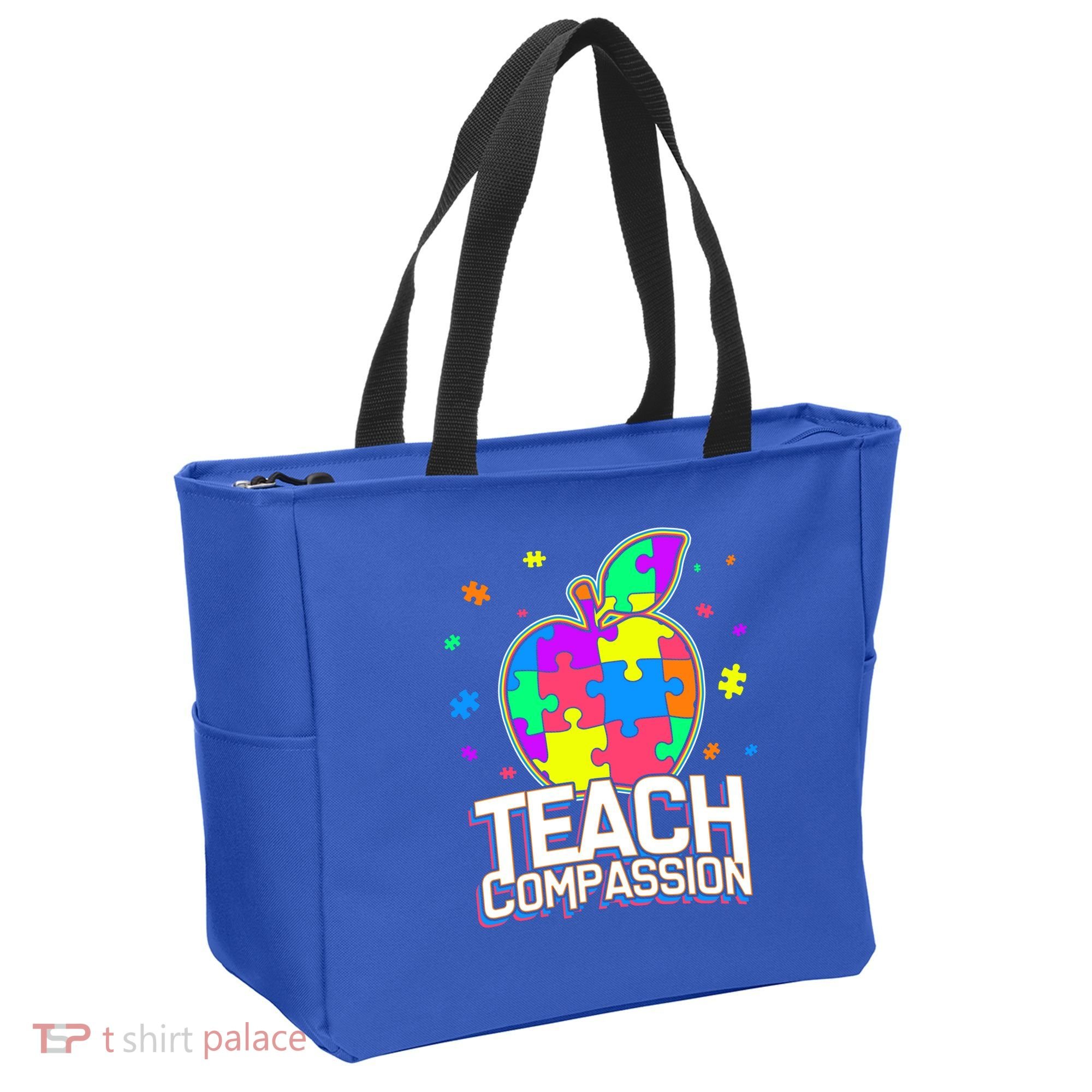 Autism Awareness Teach Compassion Tote Bag
