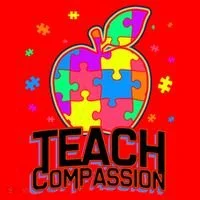 Autism Awareness Teach Compassion Santa Hat thumb 1